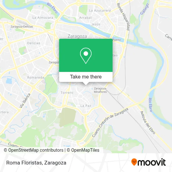 Roma Floristas map