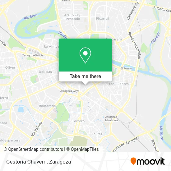 Gestoría Chaverri map