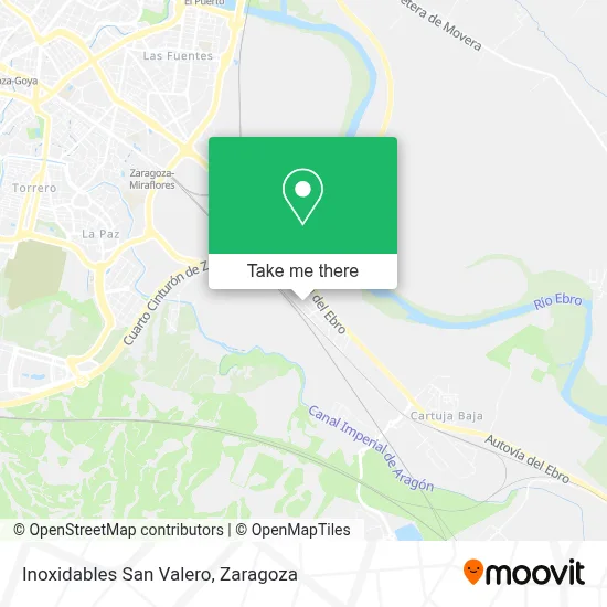 Inoxidables San Valero map