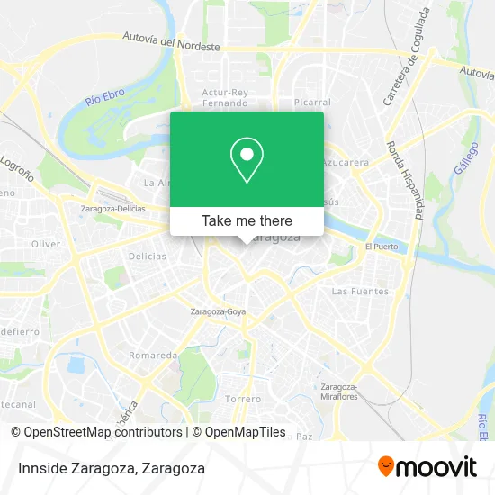 Innside Zaragoza map