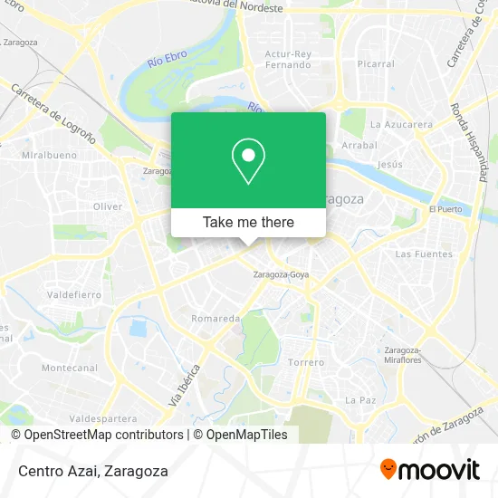 Centro Azai map