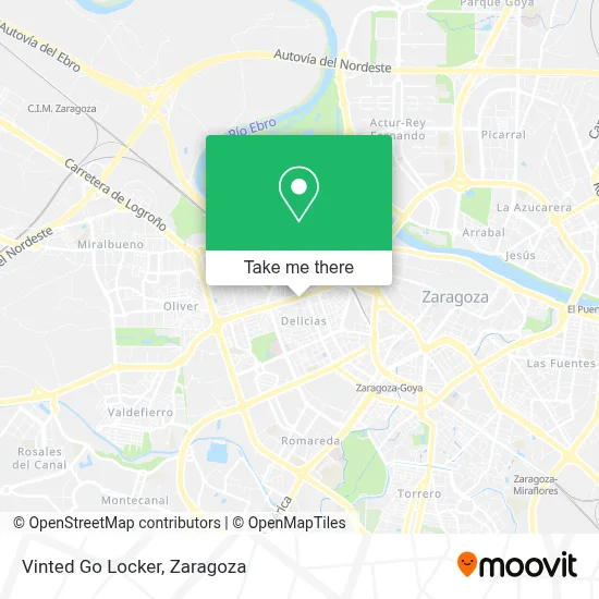 Vinted Go Locker map