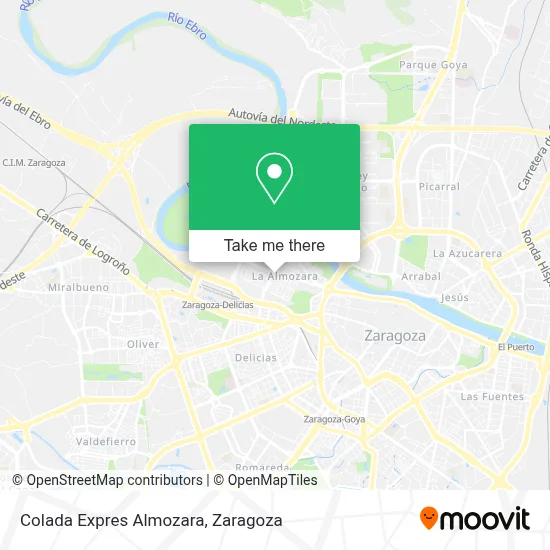 Colada Expres Almozara map