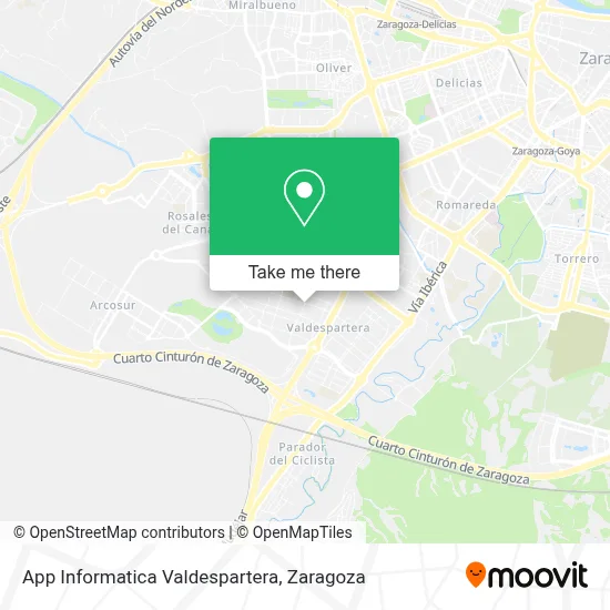 App Informatica Valdespartera map