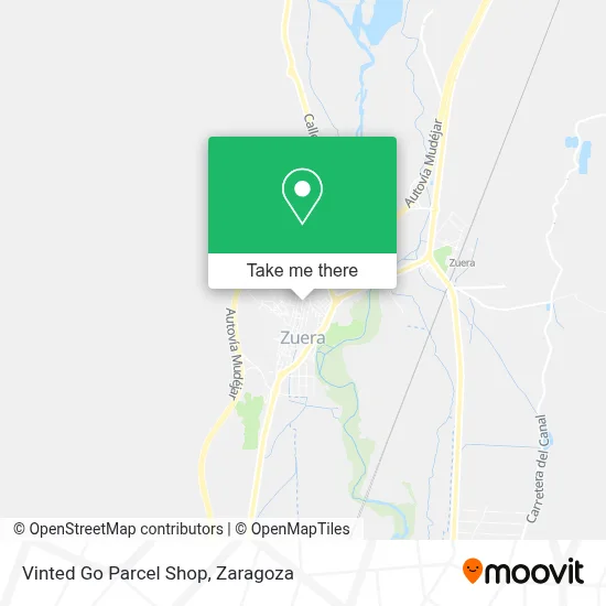 Vinted Go Parcel Shop map