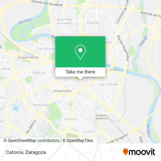 Catorce map