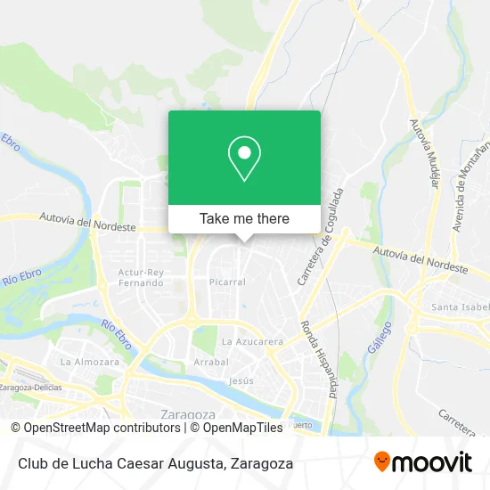 Club de Lucha Caesar Augusta map