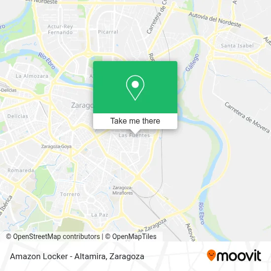 Amazon Locker - Altamira map