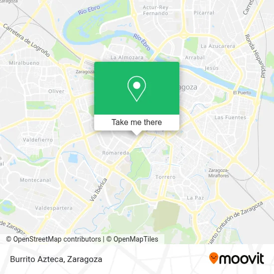 Burrito Azteca map