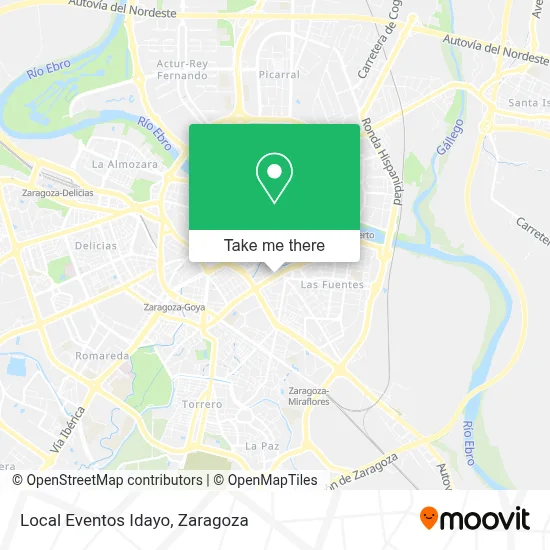 Local Eventos Idayo map