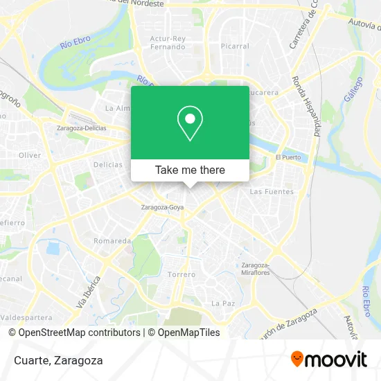 Cuarte map
