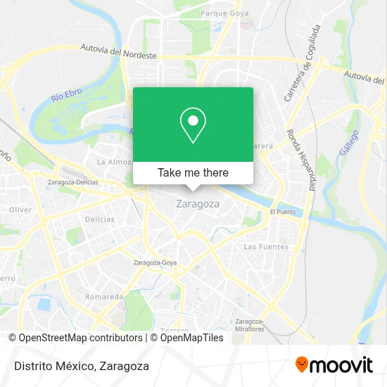 Distrito México map