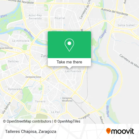 Talleres Chapisa map