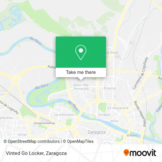 Vinted Go Locker map
