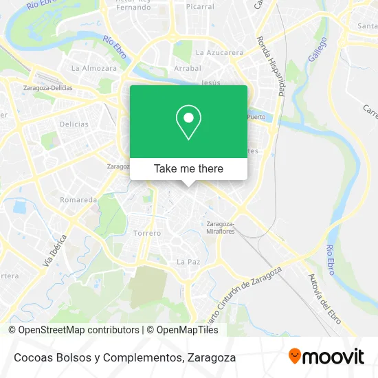 Cocoas Bolsos y Complementos map