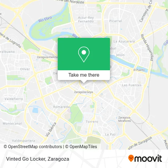 Vinted Go Locker map