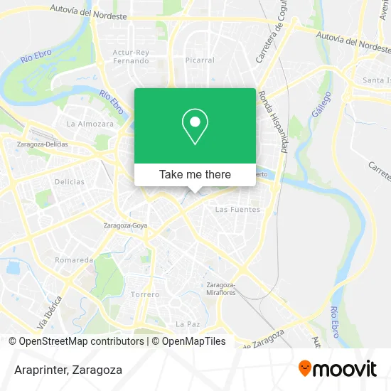 Araprinter map
