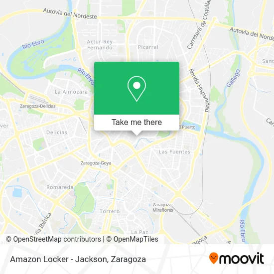 Amazon Locker - Jackson map