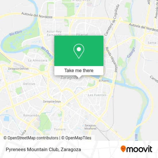 Pyrenees Mountain Club map