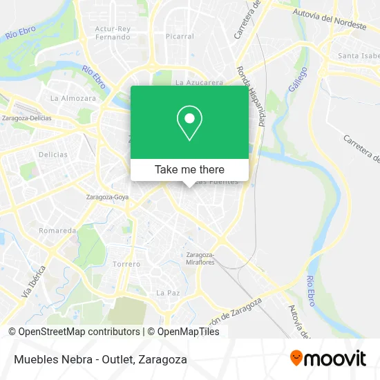 Muebles Nebra - Outlet map