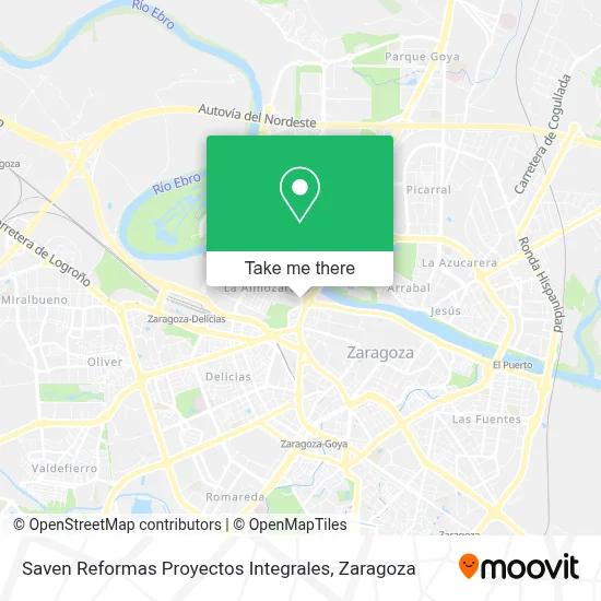 Saven Reformas Proyectos Integrales map