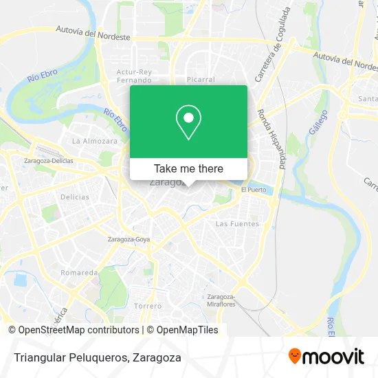 Triangular Peluqueros map