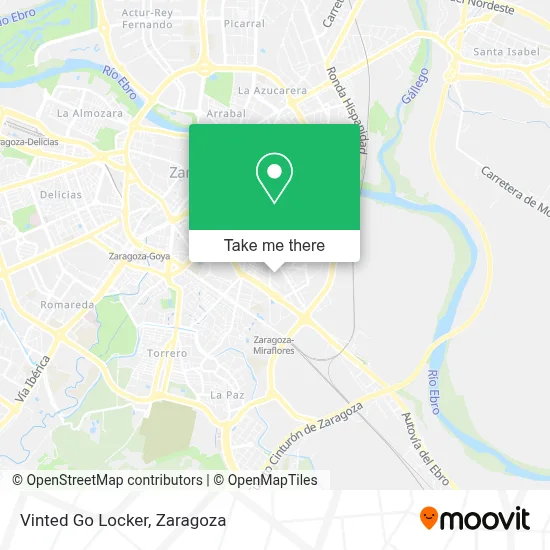Vinted Go Locker map