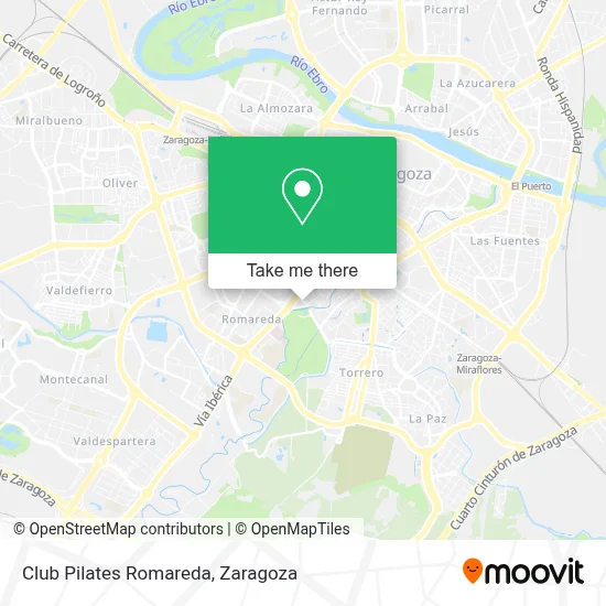 Club Pilates Romareda map
