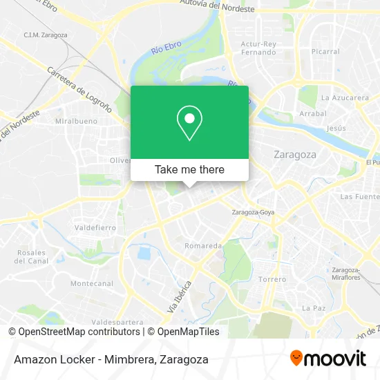 Amazon Locker - Mimbrera map