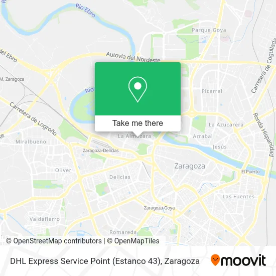 DHL Express Service Point (Estanco 43) map