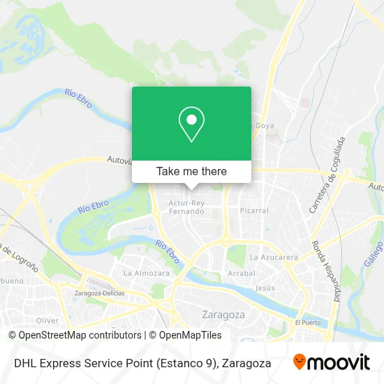 DHL Express Service Point (Estanco 9) map