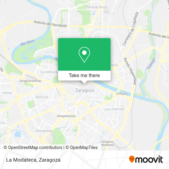 La Modateca map