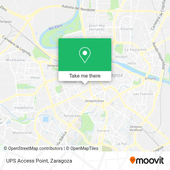 Ups Access Point map