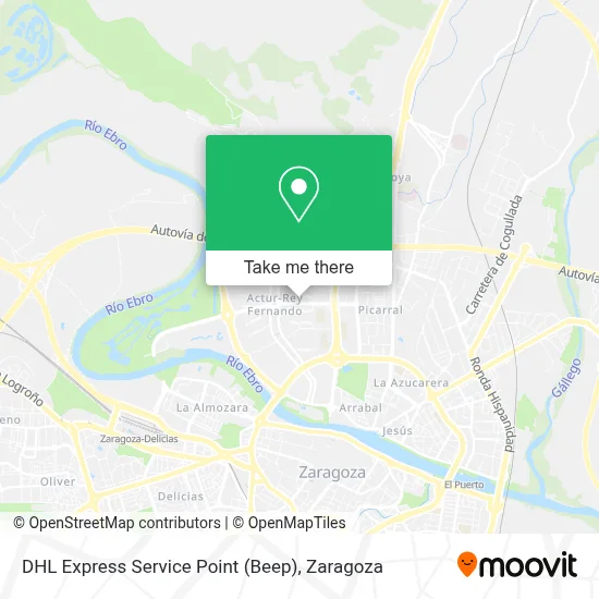 DHL Express Service Point (Beep) map