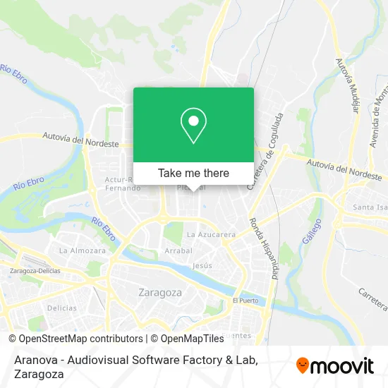 Aranova - Audiovisual Software Factory & Lab map