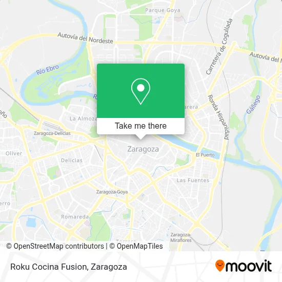 Roku Cocina Fusion map