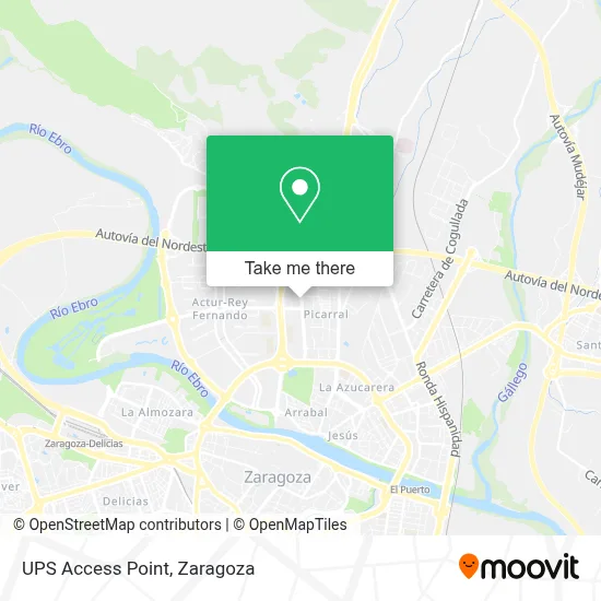 Ups Access Point map