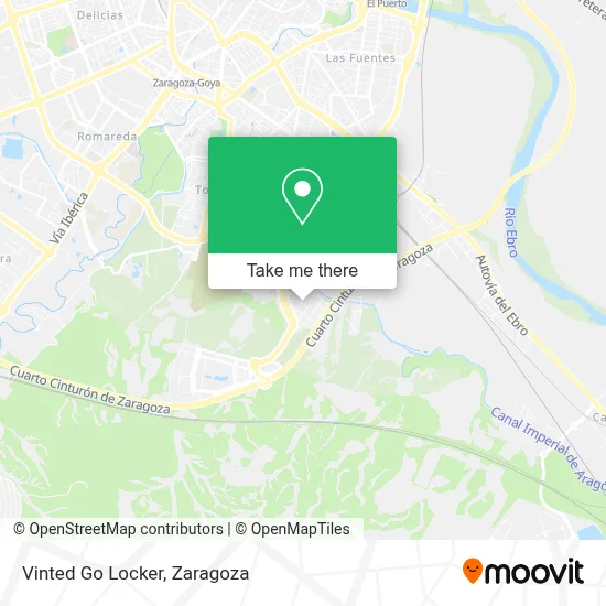 Vinted Go Locker map