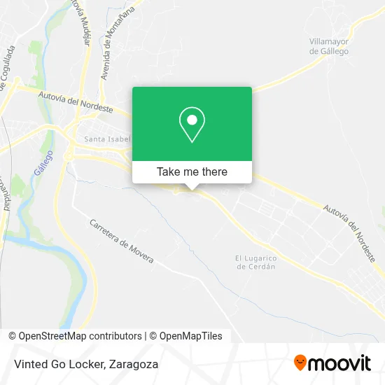 Vinted Go Locker map