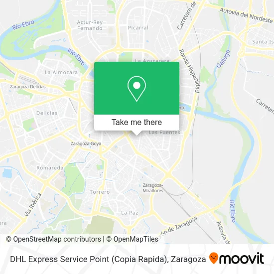 DHL Express Service Point (Copia Rapida) map