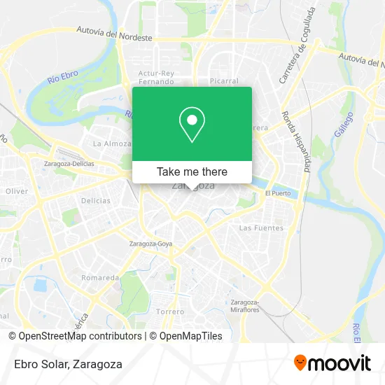 Ebro Solar map