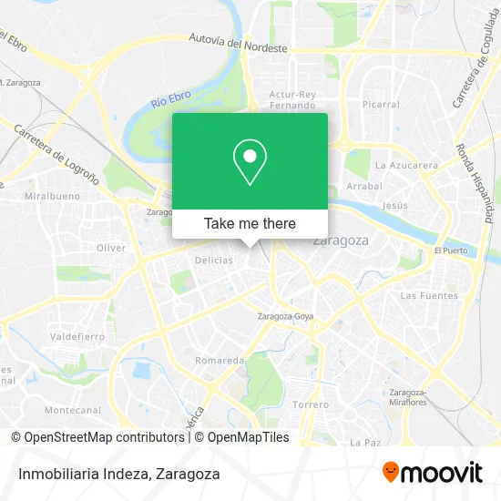 Inmobiliaria Indeza map