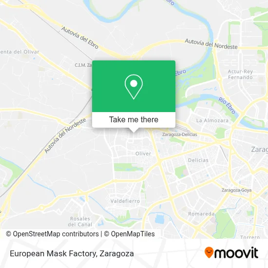European Mask Factory map