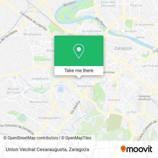 Union Vecinal Cesaraugusta map