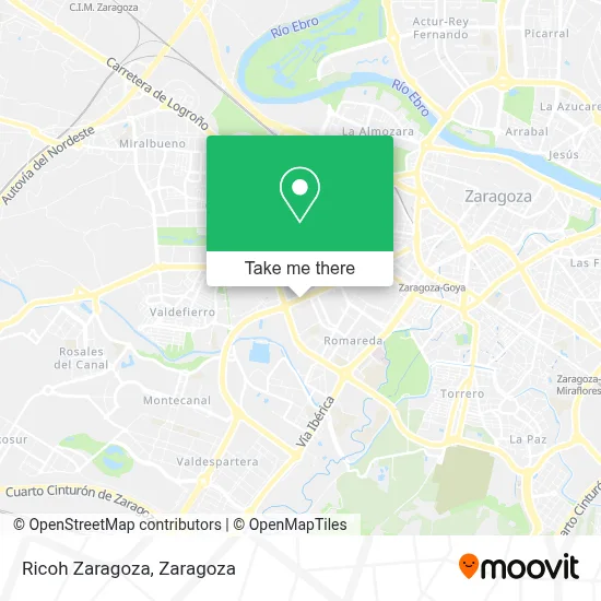 Ricoh Zaragoza map