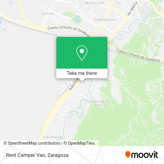 Rent Camper Van map