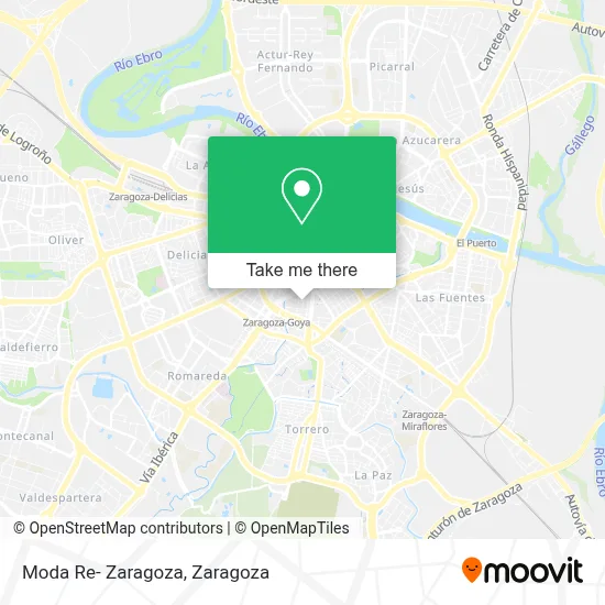 Moda Re- Zaragoza map