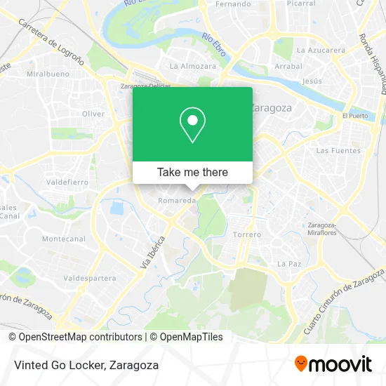 Vinted Go Locker map