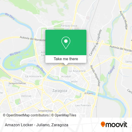 Amazon Locker - Juliano map