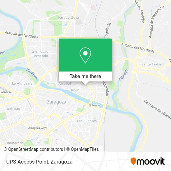 Ups Access Point map